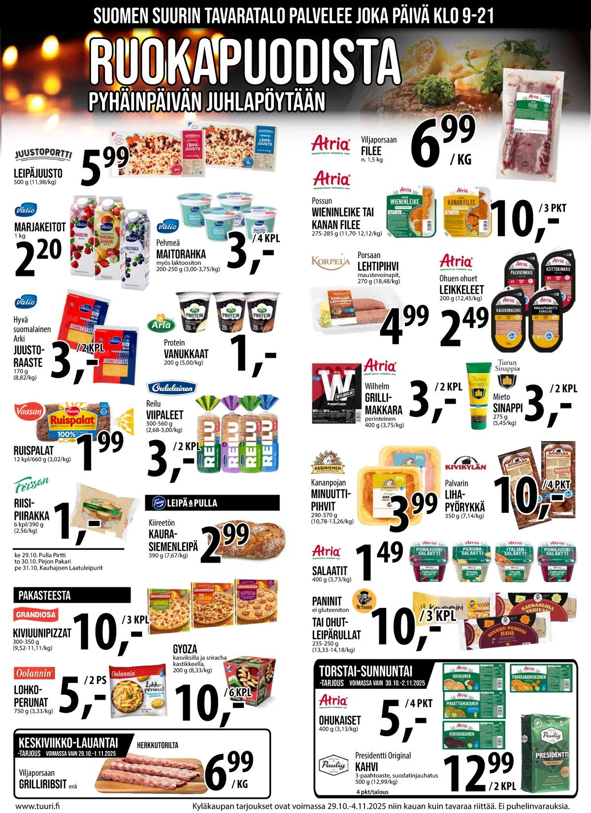 Katso ketjun Keskinen tarjouslehti viikolta 44 sivustolla Viikkotarjoukset.fi. Löydät monia hyviä tarjouksia erilaisista tuotteista, esimerkiksi %product1% tai muista tuotteista. Lue tarjouslehti täältä! Sivu 8