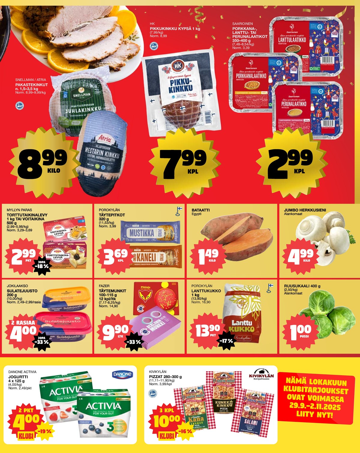 Katso ketjun Tokmanni tarjouslehti viikolta 44 sivustolla Viikkotarjoukset.fi. Löydät monia hyviä tarjouksia erilaisista tuotteista. Lue tarjouslehti täältä! Sivu 3