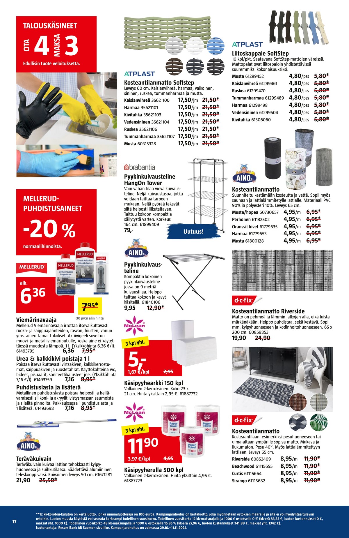 Katso ketjun Bauhaus tarjouslehti viikolta 45 sivustolla Viikkotarjoukset.fi. Löydät monia hyviä tarjouksia erilaisista tuotteista. Lue tarjouslehti täältä! Sivu 17