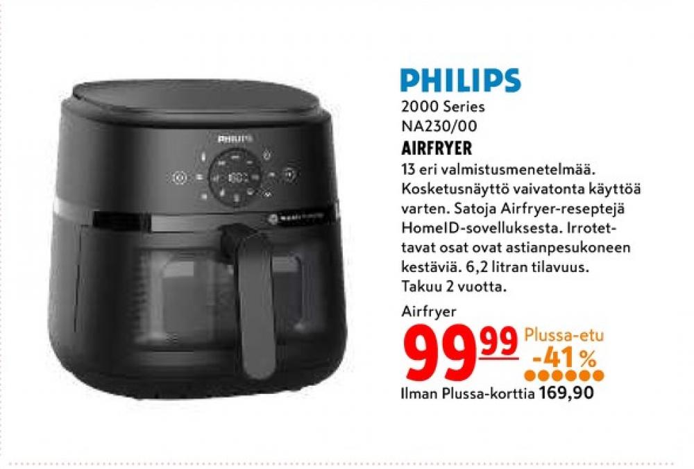 Tarjoukset ja hintavertailu haulla Philips, , Airfryer 0.000 kpl 1 kappale €99.99