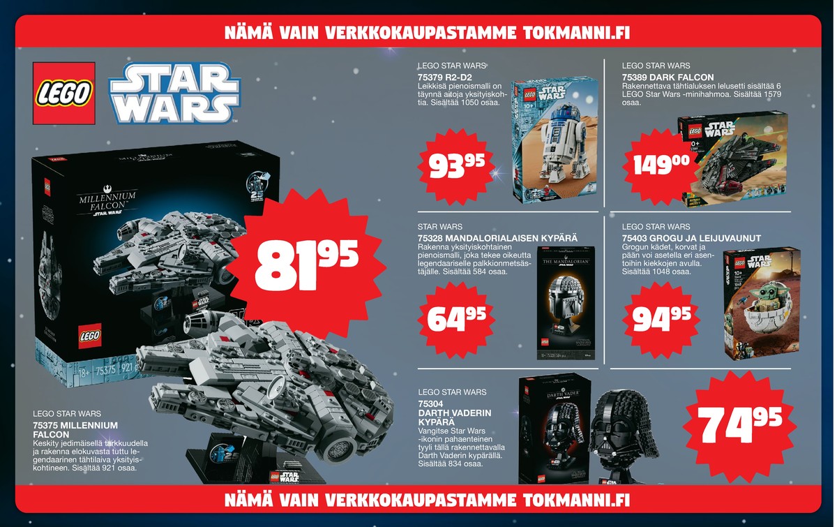 Katso ketjun Tokmanni tarjouslehti viikolta 45 sivustolla Viikkotarjoukset.fi. Löydät monia hyviä tarjouksia erilaisista tuotteista. Lue tarjouslehti täältä! Sivu 2