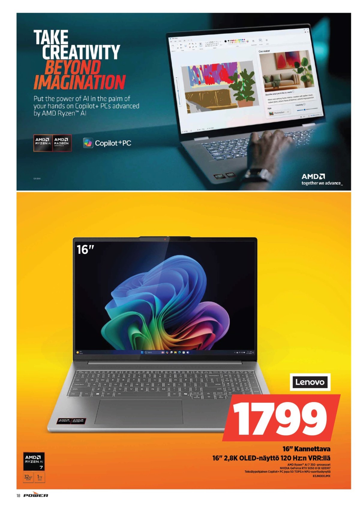 Katso ketjun Power tarjouslehti viikolta 45 sivustolla Viikkotarjoukset.fi. Löydät monia hyviä tarjouksia erilaisista tuotteista. Lue tarjouslehti täältä! Sivu 18