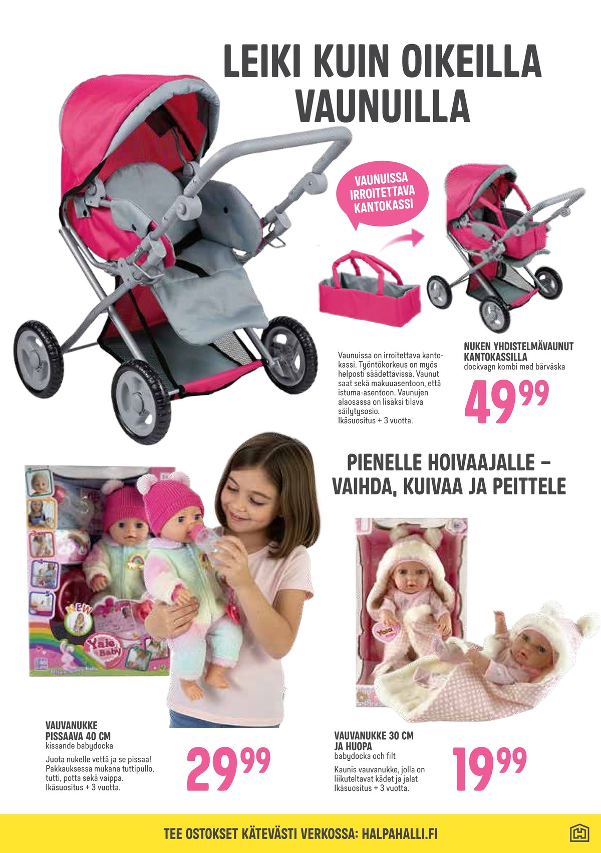 Katso ketjun Halpa Halli tarjouslehti viikolta 45 sivustolla Viikkotarjoukset.fi. Löydät monia hyviä tarjouksia erilaisista tuotteista. Lue tarjouslehti täältä! Sivu 15