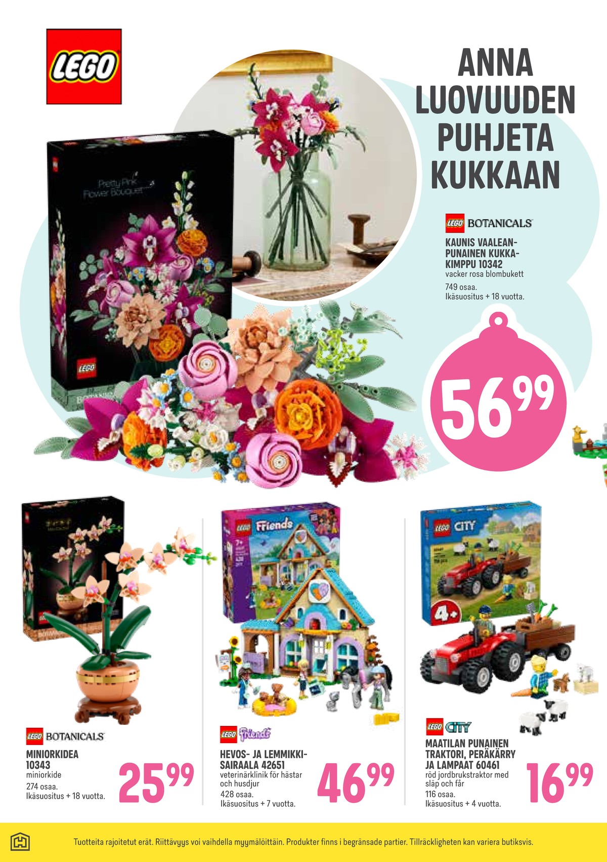 Katso ketjun Halpa Halli tarjouslehti viikolta 45 sivustolla Viikkotarjoukset.fi. Löydät monia hyviä tarjouksia erilaisista tuotteista. Lue tarjouslehti täältä! Sivu 8