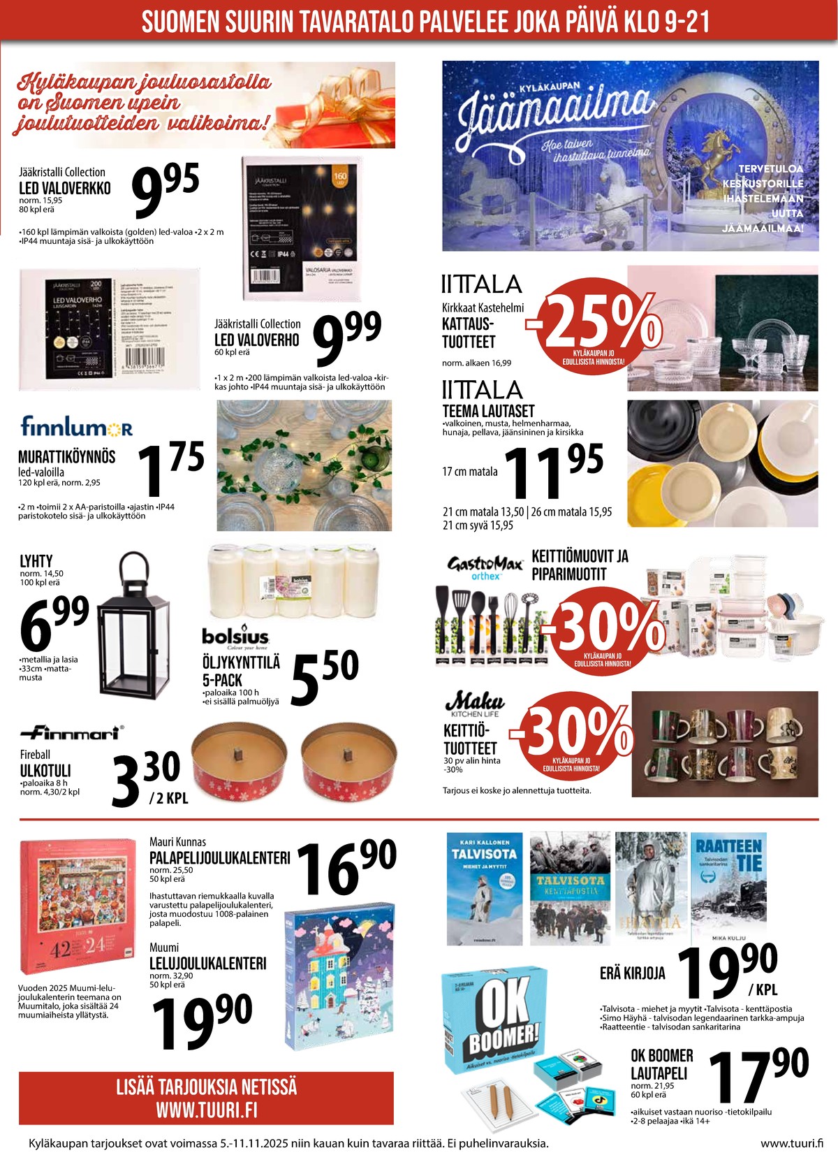 Katso ketjun Keskinen tarjouslehti viikolta 45 sivustolla Viikkotarjoukset.fi. Löydät monia hyviä tarjouksia erilaisista tuotteista. Lue tarjouslehti täältä! Sivu 2