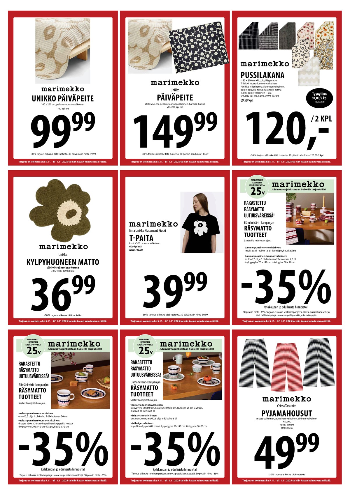 Katso ketjun Keskinen tarjouslehti viikolta 45 sivustolla Viikkotarjoukset.fi. Löydät monia hyviä tarjouksia erilaisista tuotteista. Lue tarjouslehti täältä! Sivu 12