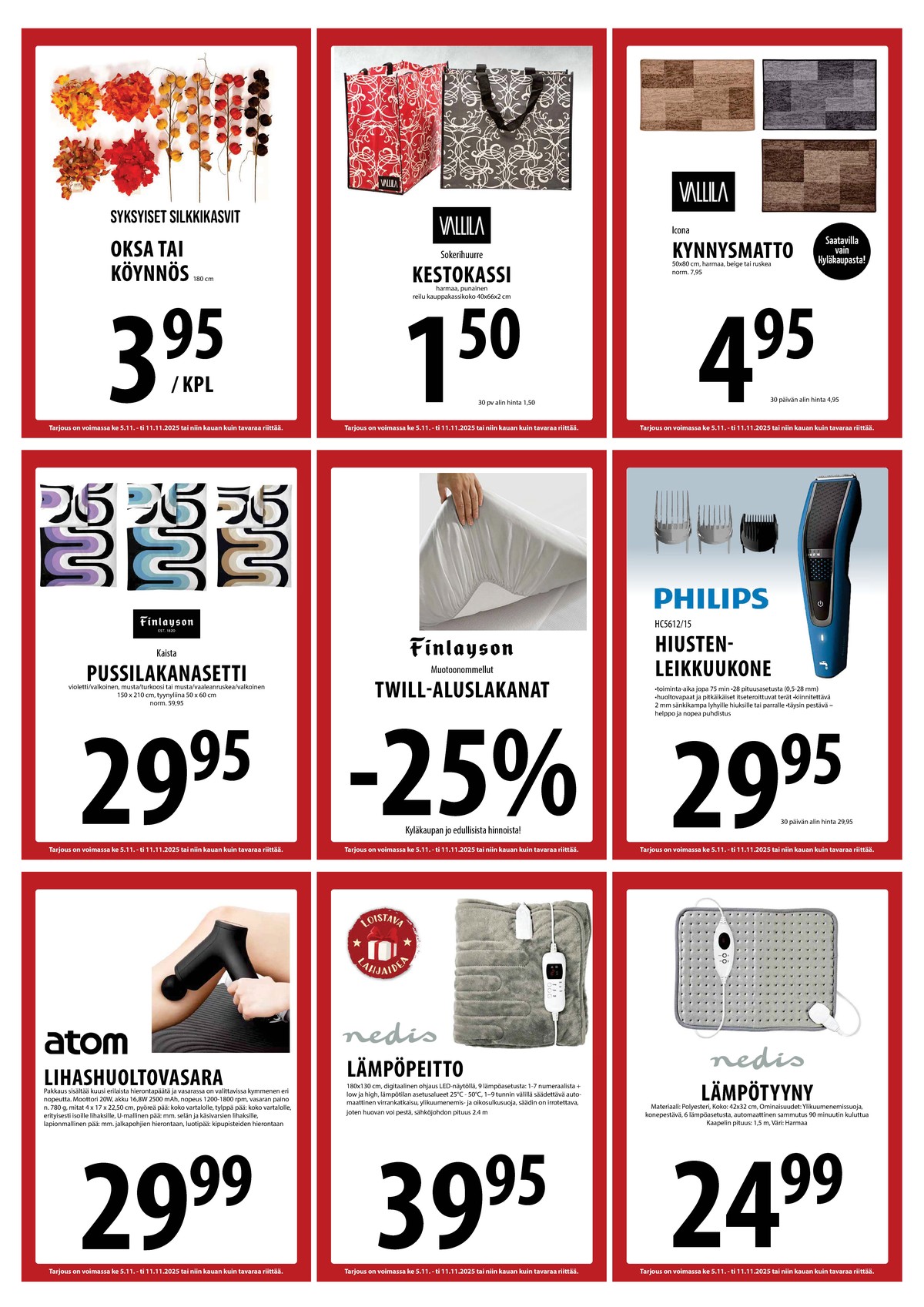 Katso ketjun Keskinen tarjouslehti viikolta 45 sivustolla Viikkotarjoukset.fi. Löydät monia hyviä tarjouksia erilaisista tuotteista. Lue tarjouslehti täältä! Sivu 16