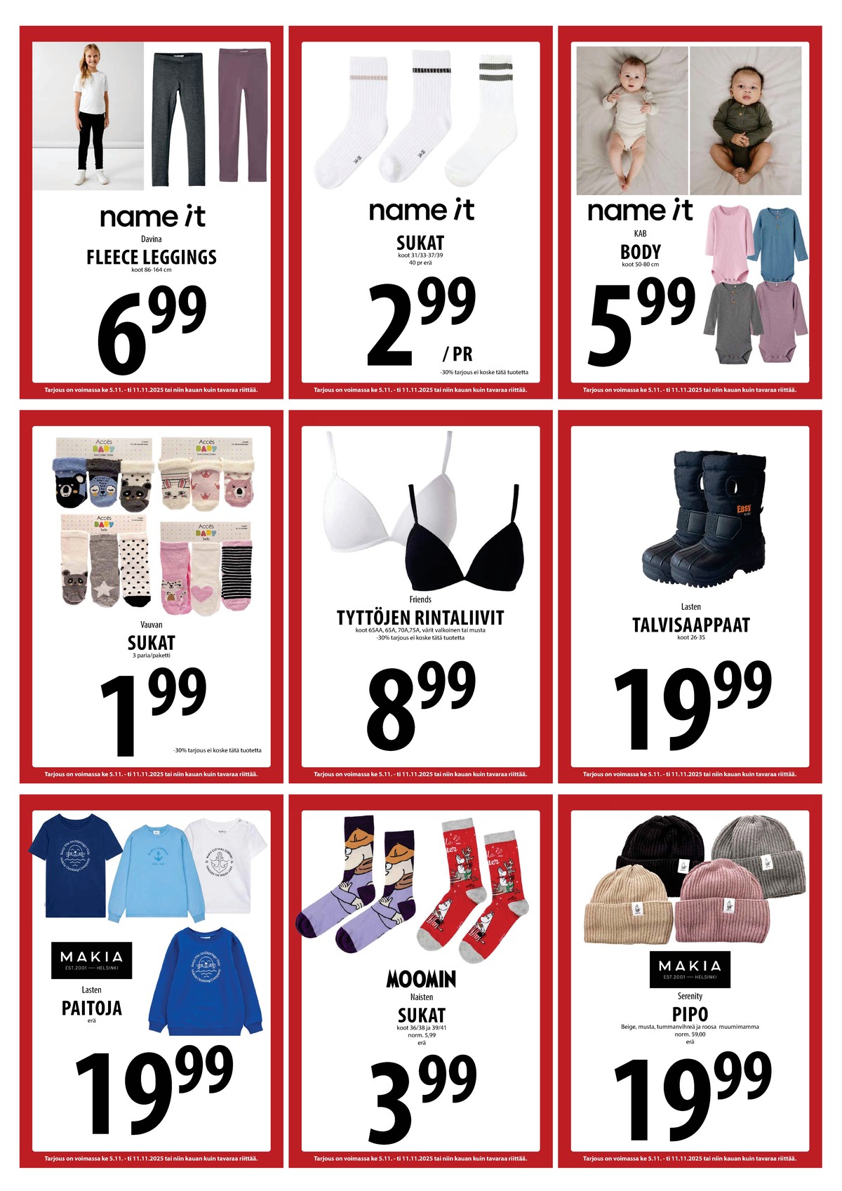 Katso ketjun Keskinen tarjouslehti viikolta 45 sivustolla Viikkotarjoukset.fi. Löydät monia hyviä tarjouksia erilaisista tuotteista. Lue tarjouslehti täältä! Sivu 20