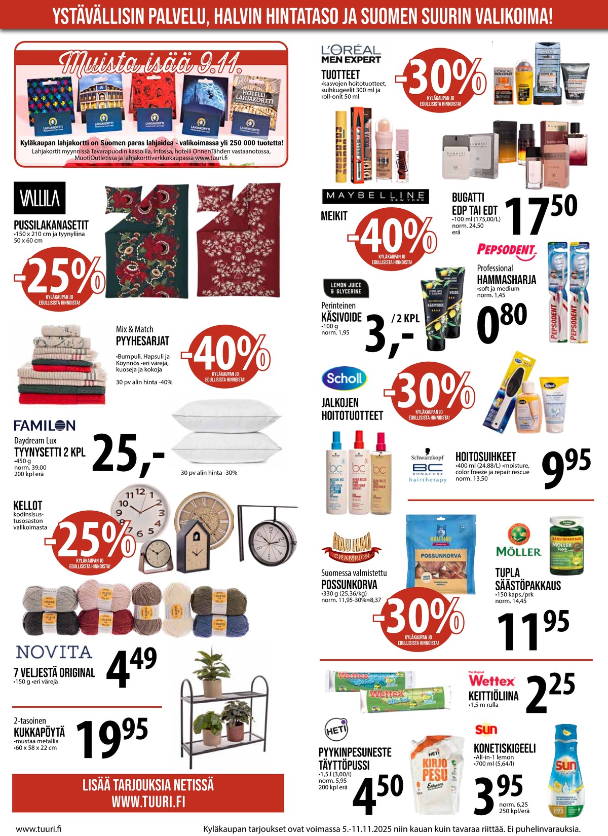 Katso ketjun Keskinen tarjouslehti viikolta 45 sivustolla Viikkotarjoukset.fi. Löydät monia hyviä tarjouksia erilaisista tuotteista, esimerkiksi %product1% tai muista tuotteista. Lue tarjouslehti täältä! Sivu 3