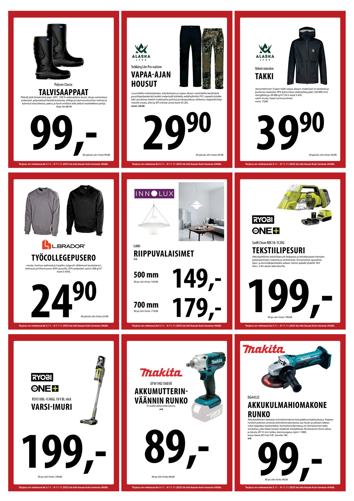 Katso ketjun Keskinen tarjouslehti viikolta 45 sivustolla Viikkotarjoukset.fi. Löydät monia hyviä tarjouksia erilaisista tuotteista. Lue tarjouslehti täältä! Sivu 23