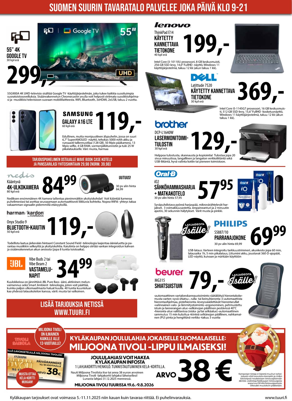 Katso ketjun Keskinen tarjouslehti viikolta 45 sivustolla Viikkotarjoukset.fi. Löydät monia hyviä tarjouksia erilaisista tuotteista, esimerkiksi %product1% tai muista tuotteista. Lue tarjouslehti täältä! Sivu 4