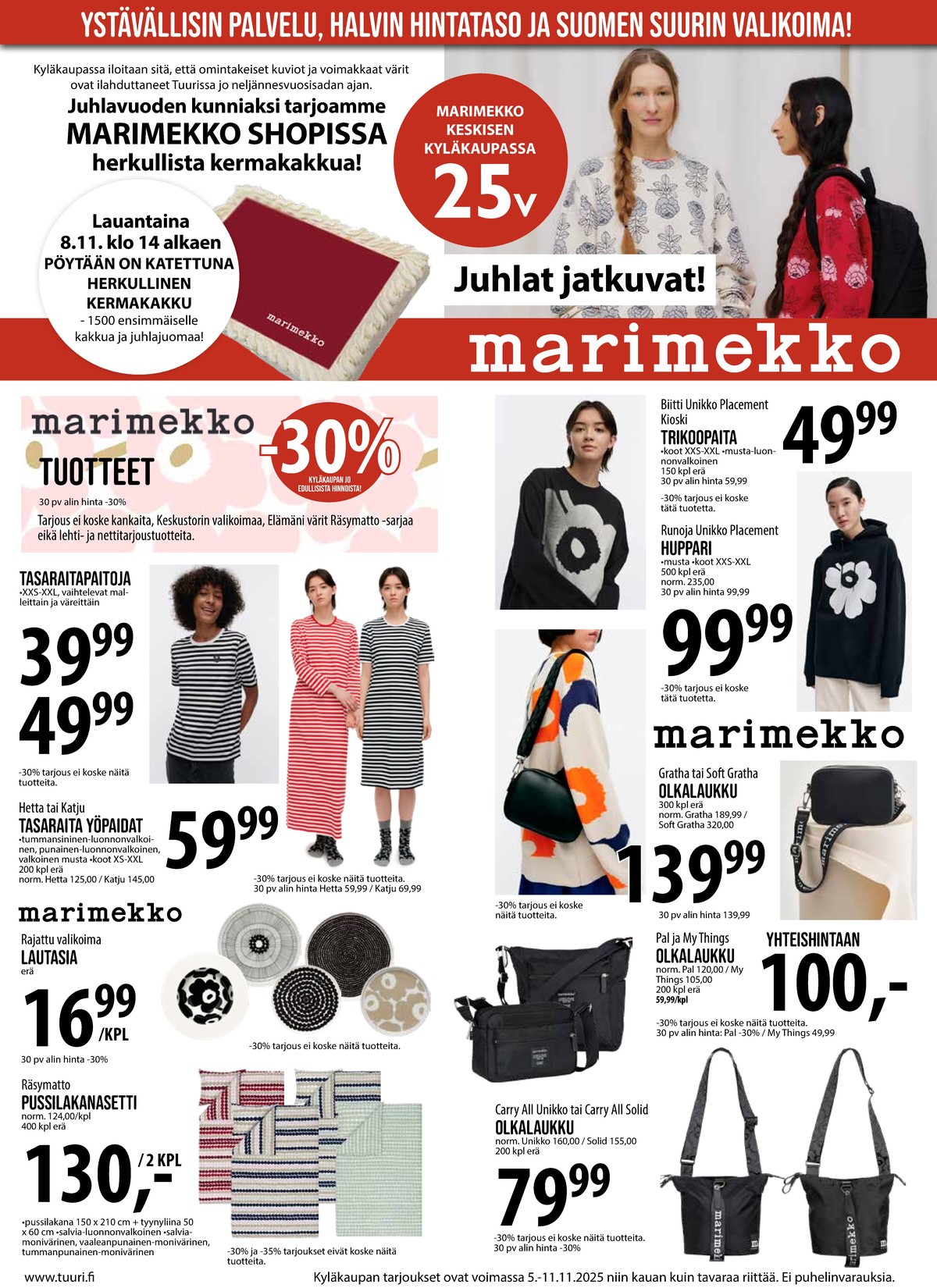 Katso ketjun Keskinen tarjouslehti viikolta 45 sivustolla Viikkotarjoukset.fi. Löydät monia hyviä tarjouksia erilaisista tuotteista. Lue tarjouslehti täältä! Sivu 5