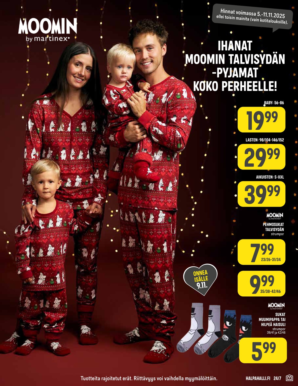 Katso ketjun Halpa Halli tarjouslehti viikolta 45 sivustolla Viikkotarjoukset.fi. Löydät monia hyviä tarjouksia erilaisista tuotteista. Lue tarjouslehti täältä! Sivu 13