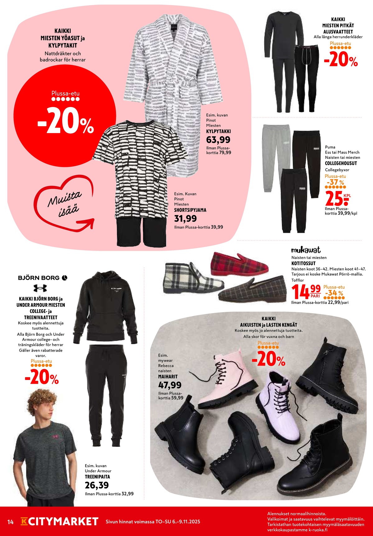 Katso ketjun K-Citymarket tarjouslehti viikolta 45 sivustolla Viikkotarjoukset.fi. Löydät monia hyviä tarjouksia erilaisista tuotteista. Lue tarjouslehti täältä! Sivu 14