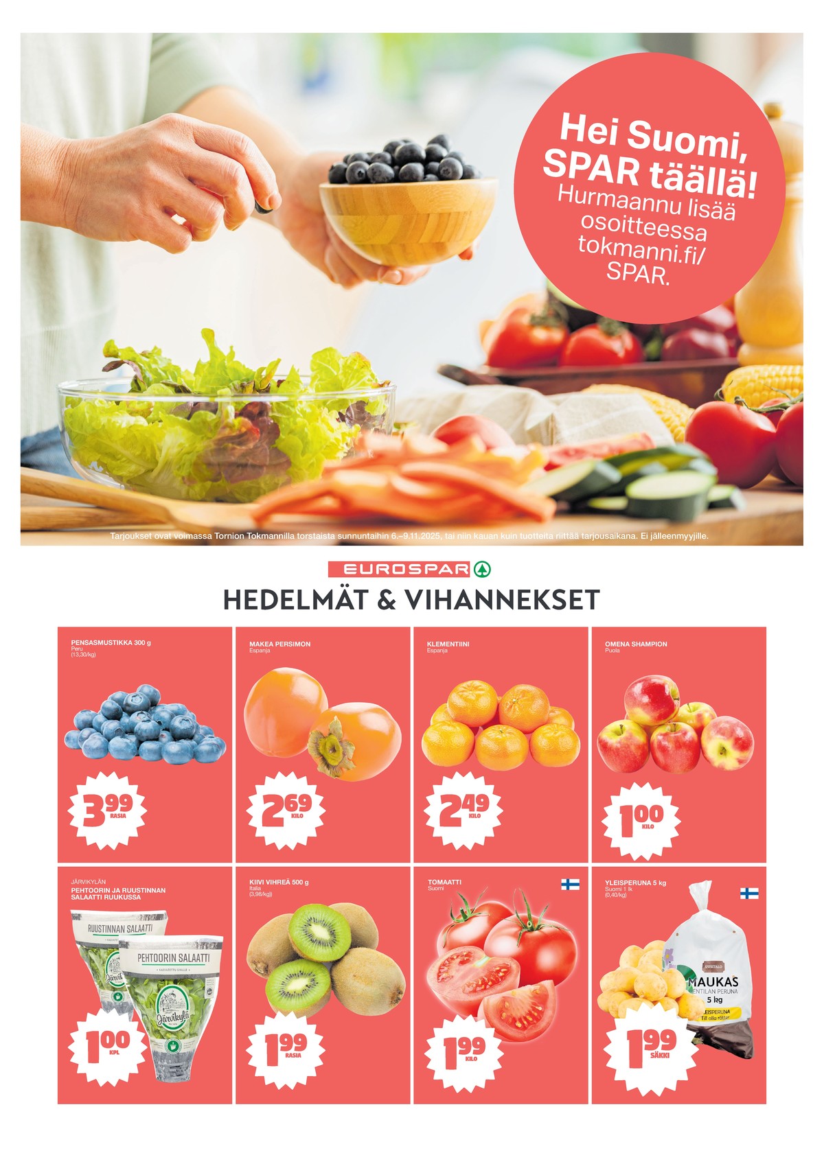 Katso ketjun Tokmanni tarjouslehti viikolta 45 sivustolla Viikkotarjoukset.fi. Löydät monia hyviä tarjouksia erilaisista tuotteista, esimerkiksi mustikat ei määritelty tai persimon ei määritelty. Lue tarjouslehti täältä! Sivu 2