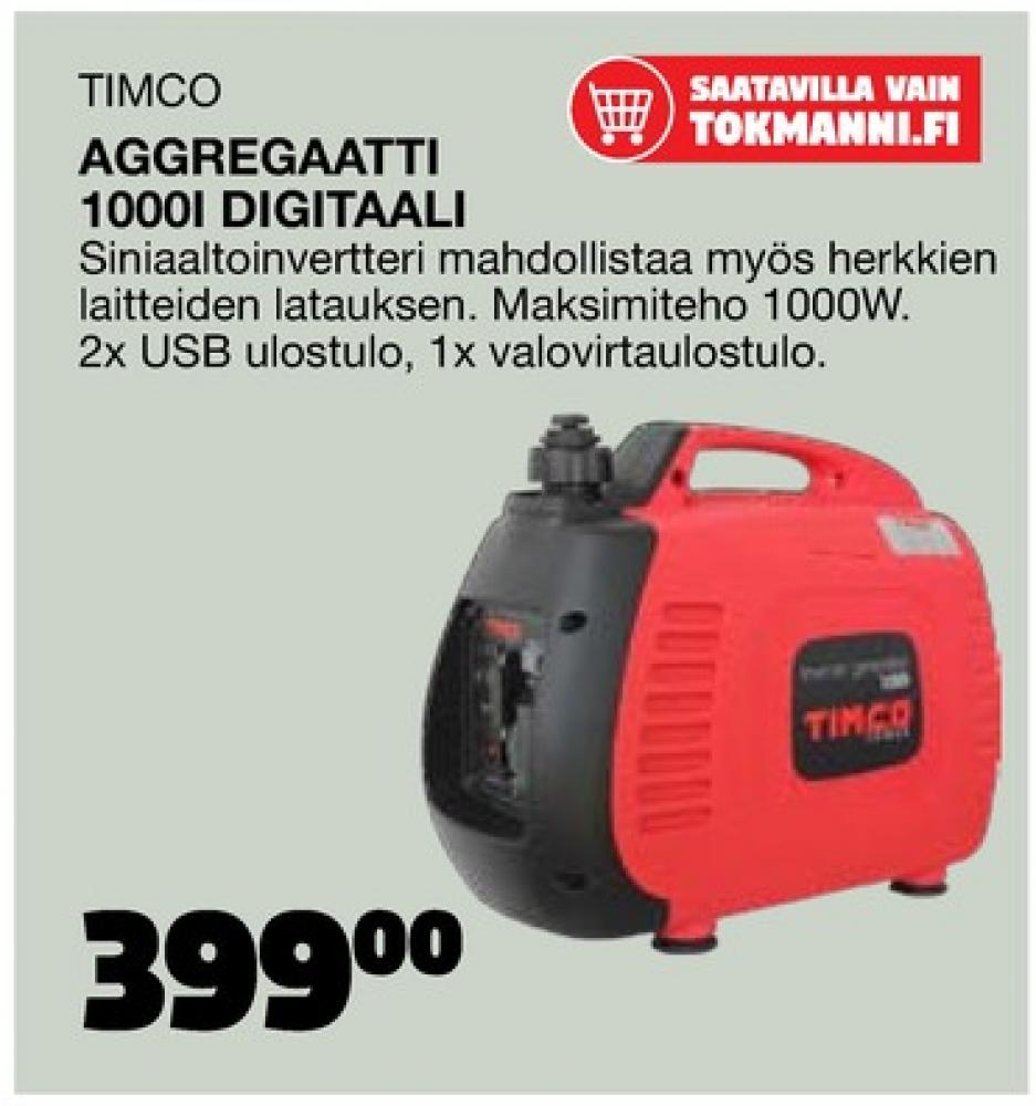 Tarjoukset ja hintavertailu haulla Timco, , Aggregaatit 0.000 kpl 1 kappale €399.00
