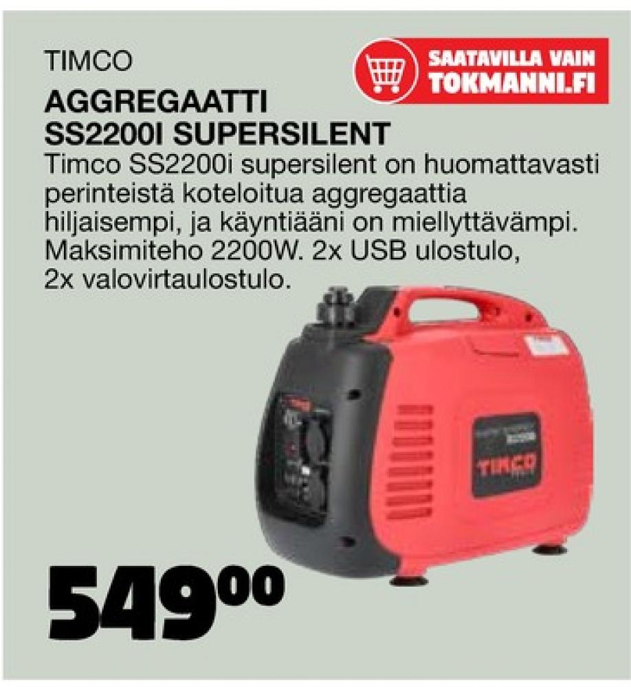 Tarjoukset ja hintavertailu haulla Timco, , Aggregaatit 0.000 kpl 1 kappale €549.00