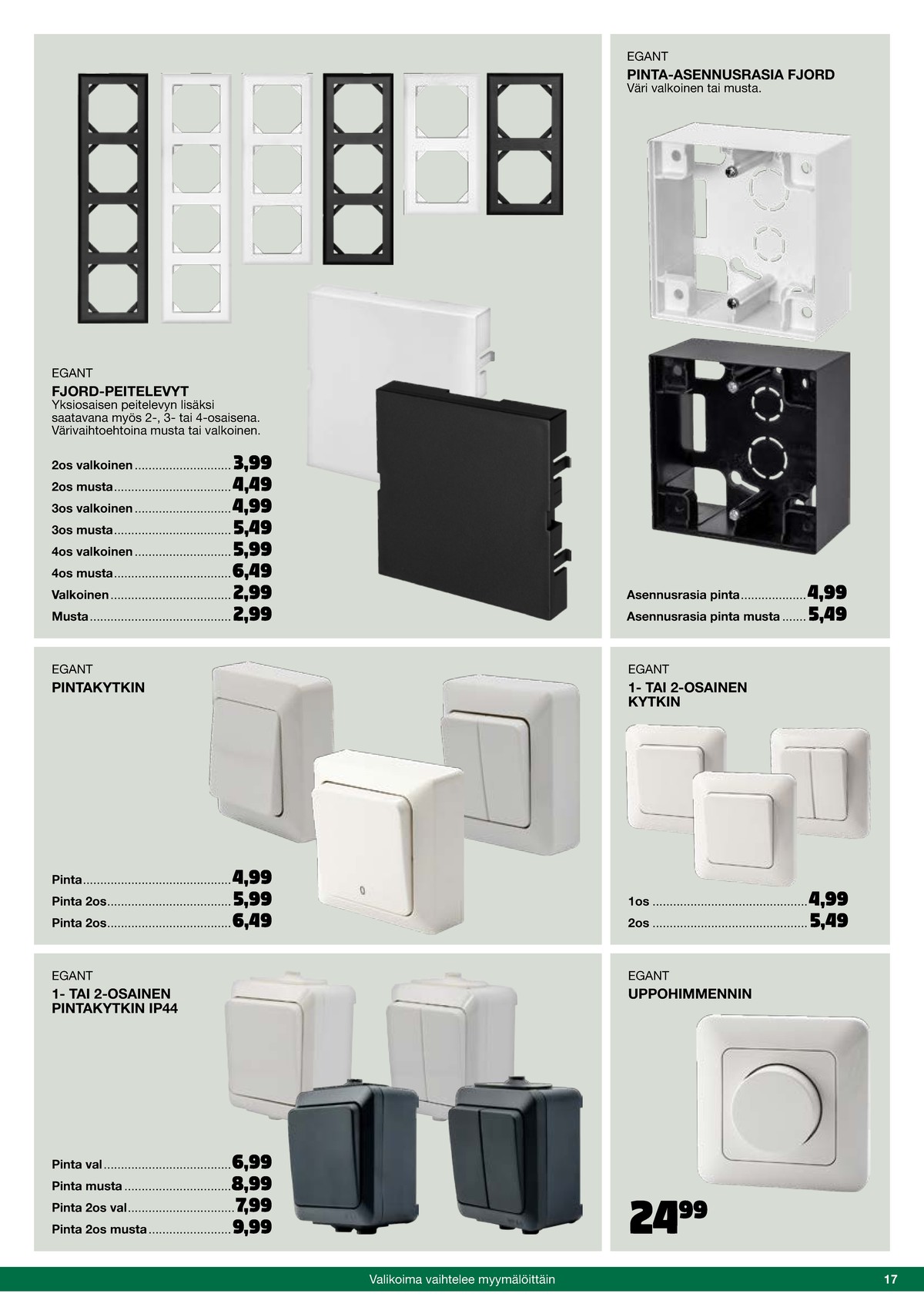 Katso ketjun Tokmanni tarjouslehti viikolta 46 sivustolla Viikkotarjoukset.fi. Löydät monia hyviä tarjouksia erilaisista tuotteista. Lue tarjouslehti täältä! Sivu 17
