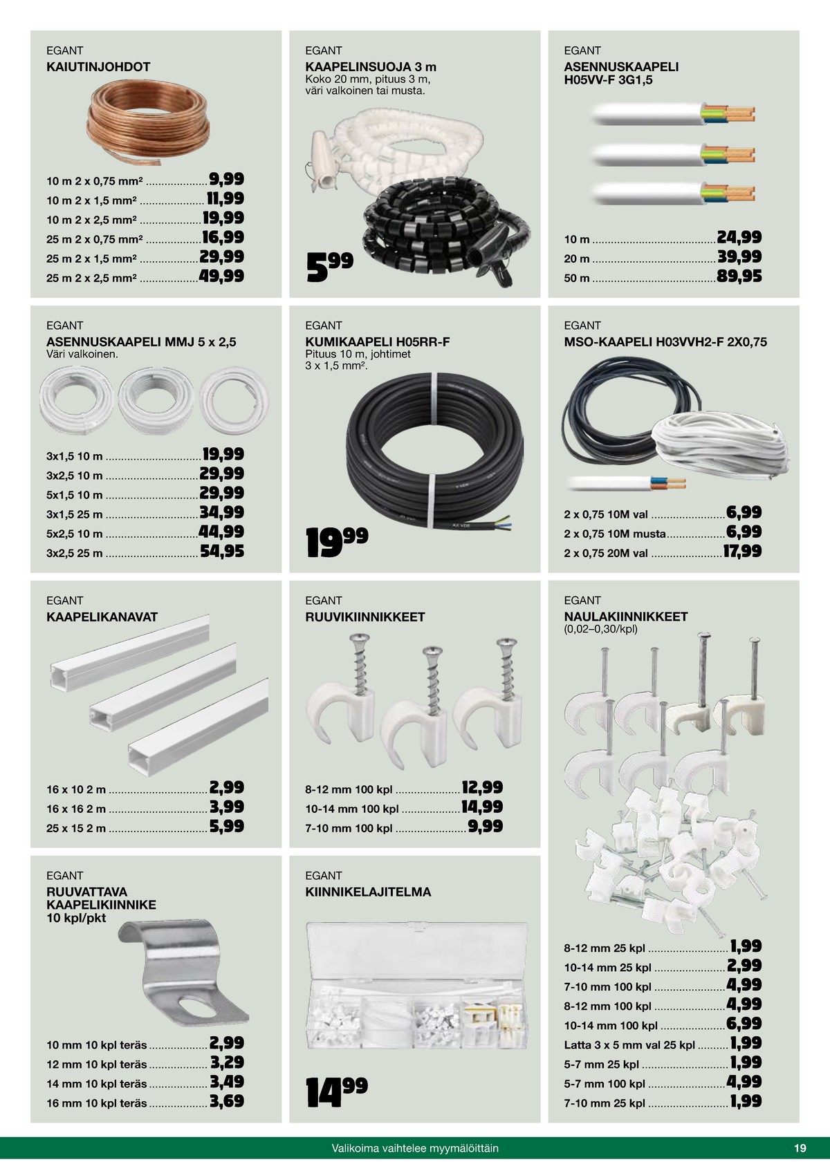 Katso ketjun Tokmanni tarjouslehti viikolta 46 sivustolla Viikkotarjoukset.fi. Löydät monia hyviä tarjouksia erilaisista tuotteista. Lue tarjouslehti täältä! Sivu 19