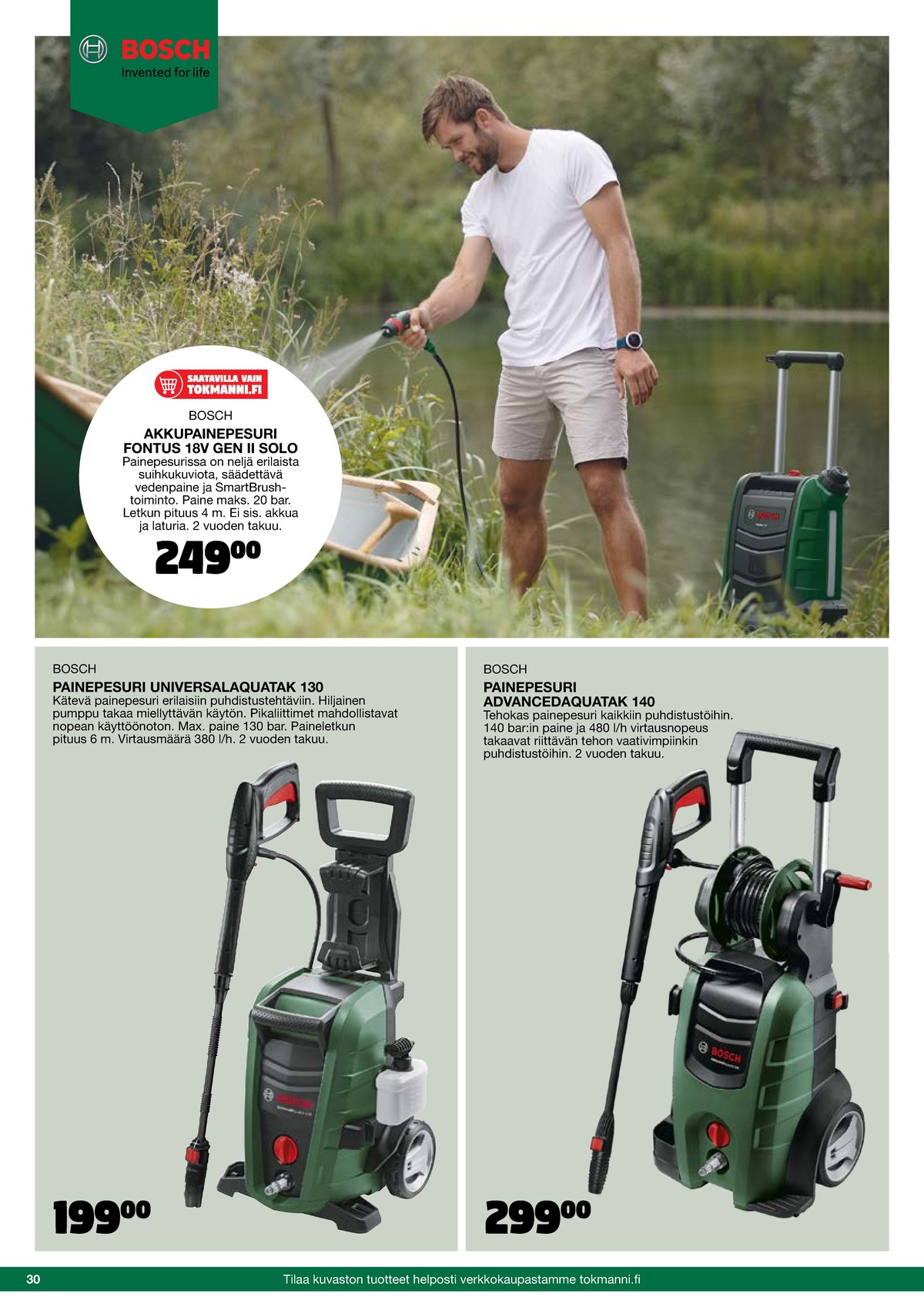Katso ketjun Tokmanni tarjouslehti viikolta 46 sivustolla Viikkotarjoukset.fi. Löydät monia hyviä tarjouksia erilaisista tuotteista, esimerkiksi painepesurit bosch tai painepesurit bosch. Lue tarjouslehti täältä! Sivu 30