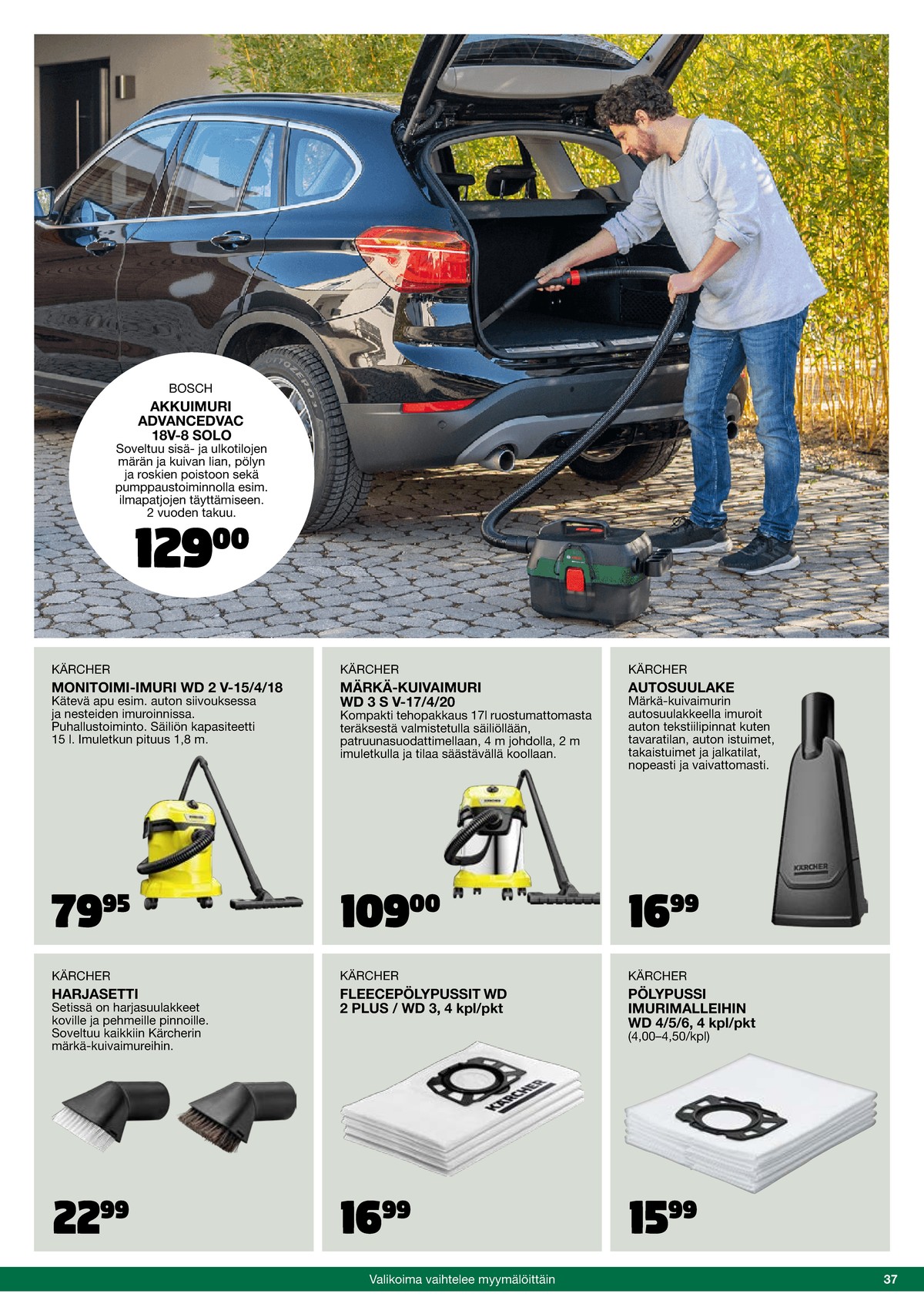 Katso ketjun Tokmanni tarjouslehti viikolta 46 sivustolla Viikkotarjoukset.fi. Löydät monia hyviä tarjouksia erilaisista tuotteista. Lue tarjouslehti täältä! Sivu 37