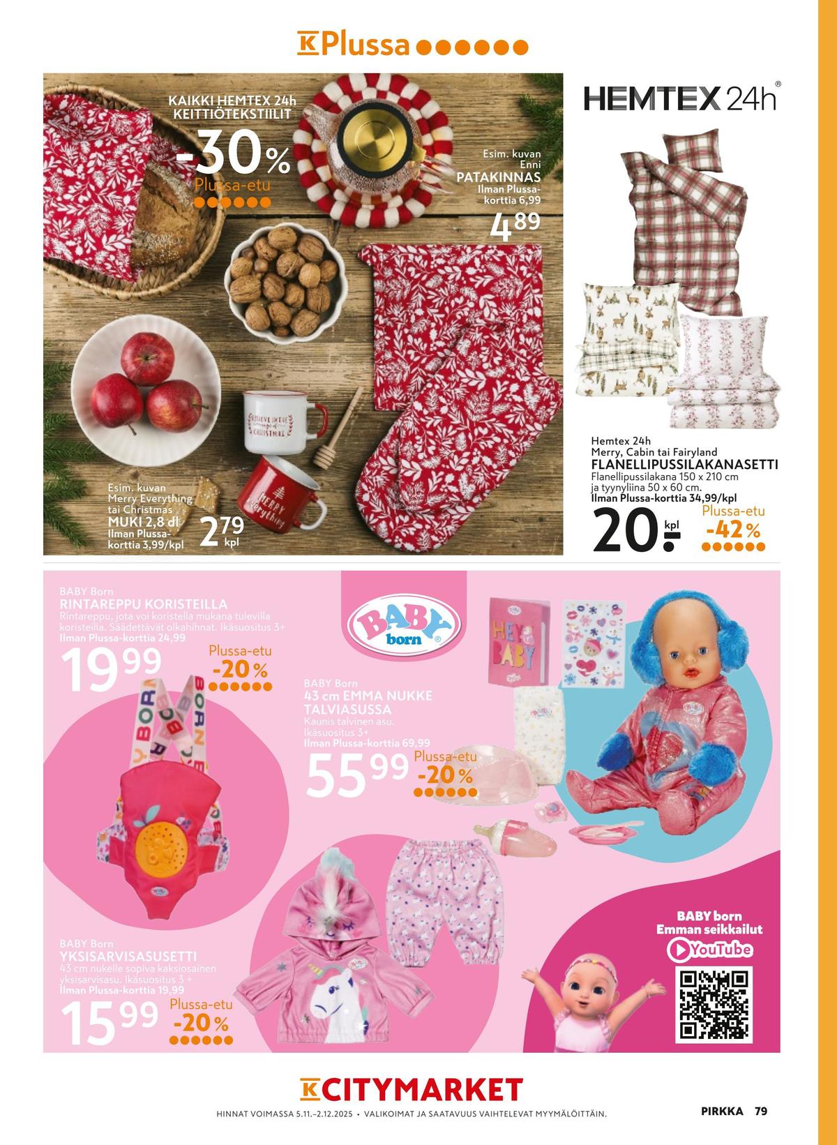 Katso ketjun K-Citymarket tarjouslehti viikolta 46 sivustolla Viikkotarjoukset.fi. Löydät monia hyviä tarjouksia erilaisista tuotteista. Lue tarjouslehti täältä! Sivu 15