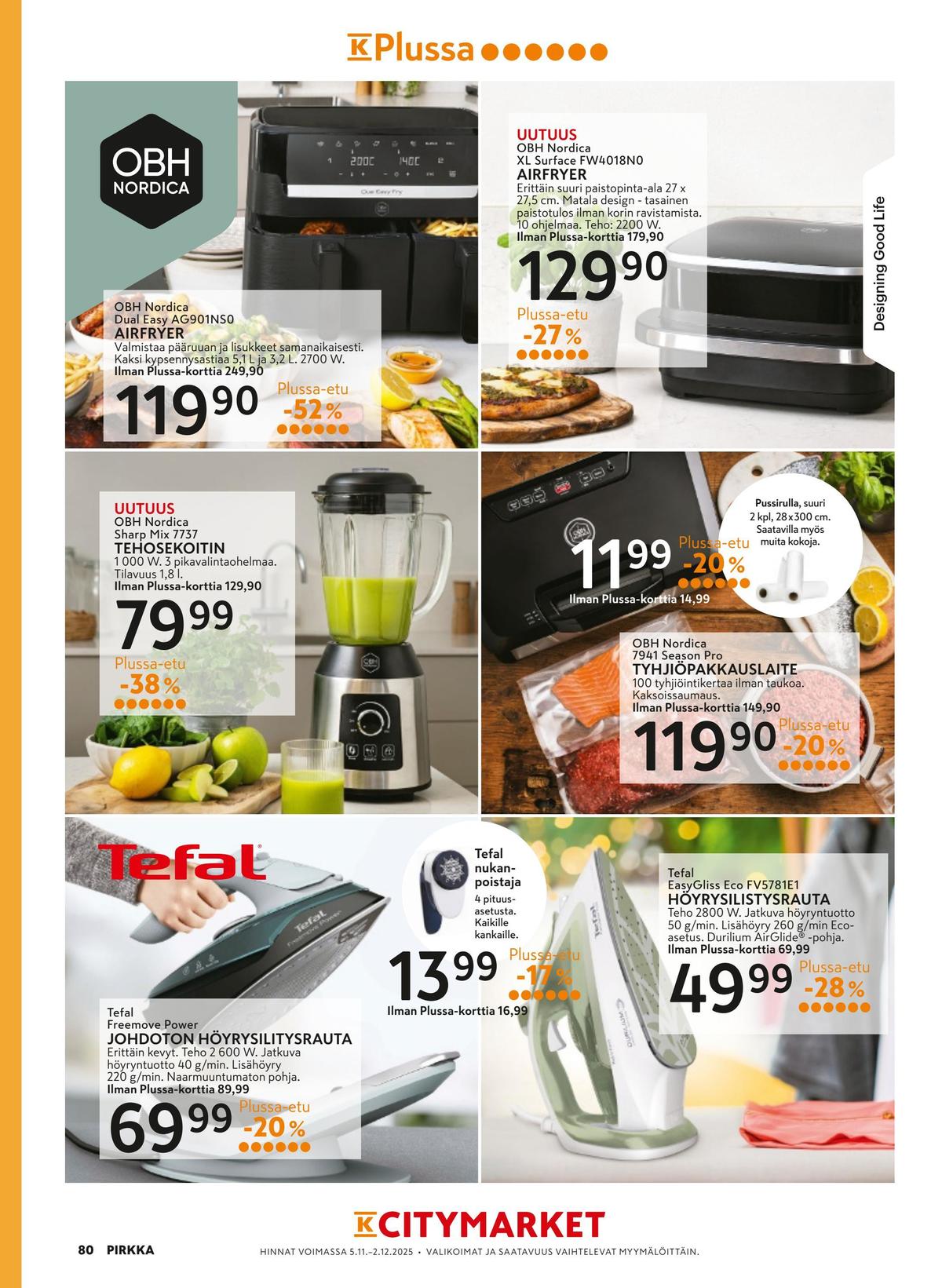 Katso ketjun K-Citymarket tarjouslehti viikolta 46 sivustolla Viikkotarjoukset.fi. Löydät monia hyviä tarjouksia erilaisista tuotteista. Lue tarjouslehti täältä! Sivu 16