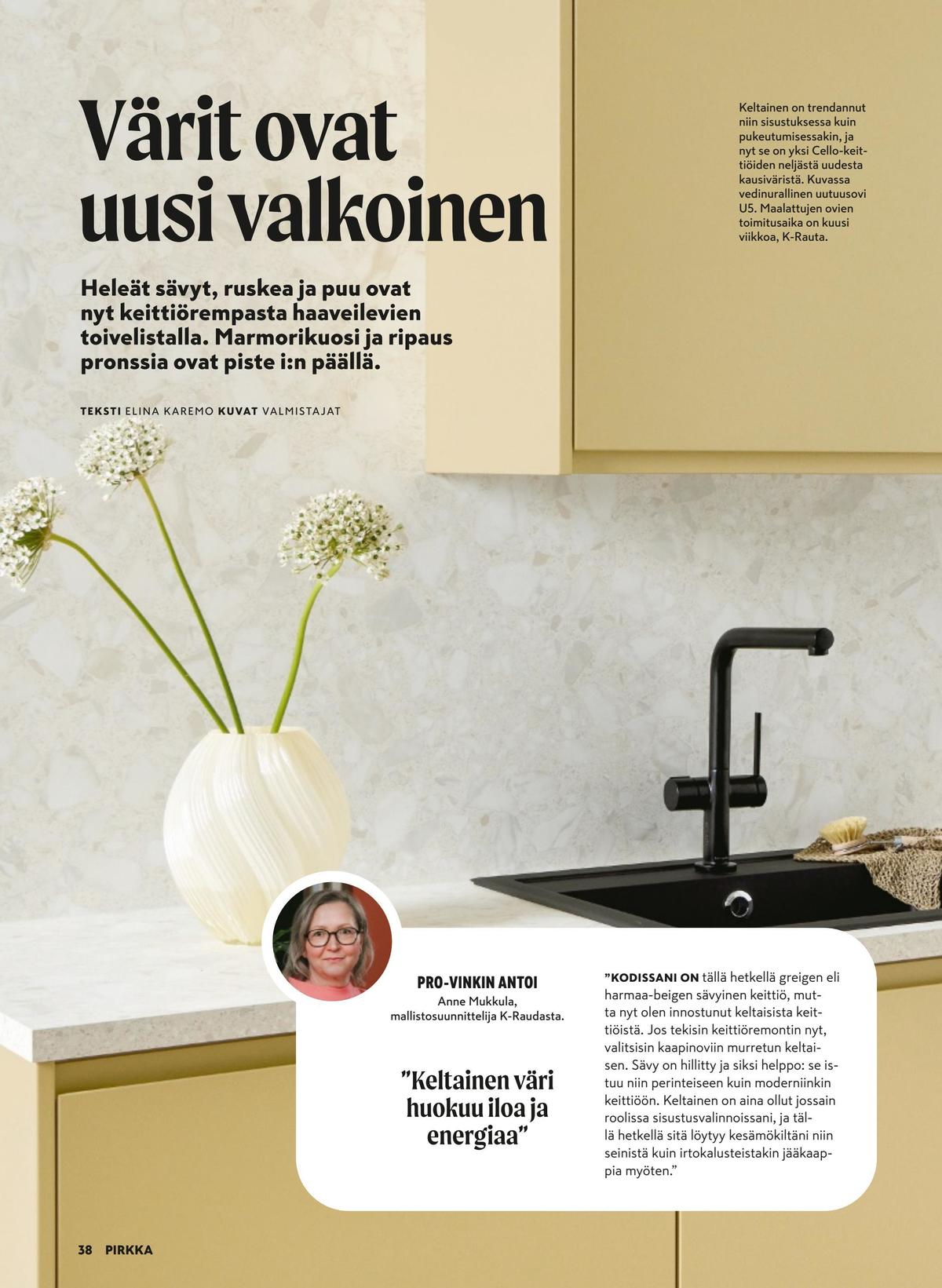 Katso ketjun Pirkka tarjouslehti viikolta 46 sivustolla Viikkotarjoukset.fi. Löydät monia hyviä tarjouksia erilaisista tuotteista. Lue tarjouslehti täältä! Sivu 38