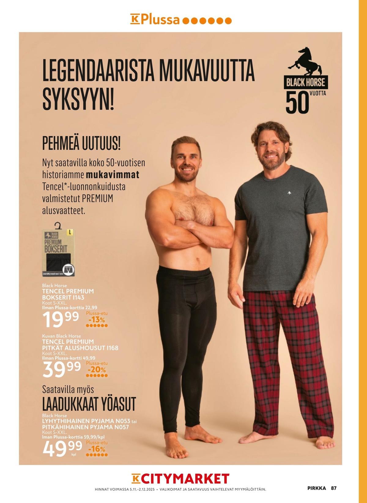 Katso ketjun Pirkka tarjouslehti viikolta 46 sivustolla Viikkotarjoukset.fi. Löydät monia hyviä tarjouksia erilaisista tuotteista. Lue tarjouslehti täältä! Sivu 86