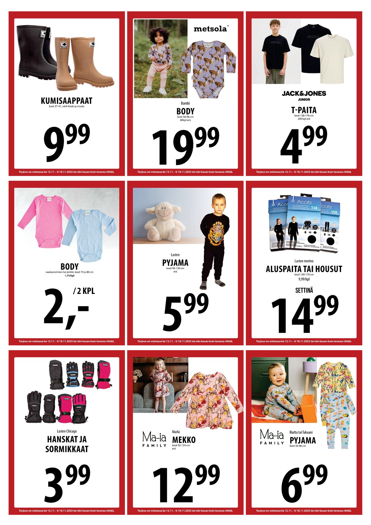 Katso ketjun Keskinen tarjouslehti viikolta 46 sivustolla Viikkotarjoukset.fi. Löydät monia hyviä tarjouksia erilaisista tuotteista. Lue tarjouslehti täältä! Sivu 20