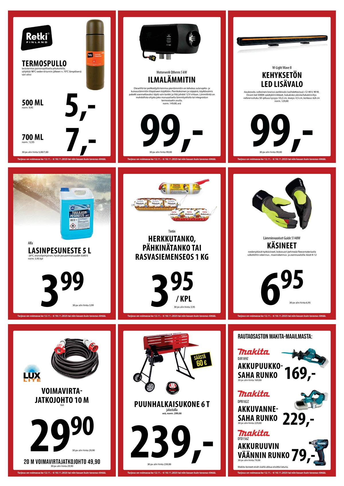 Katso ketjun Keskinen tarjouslehti viikolta 46 sivustolla Viikkotarjoukset.fi. Löydät monia hyviä tarjouksia erilaisista tuotteista. Lue tarjouslehti täältä! Sivu 23