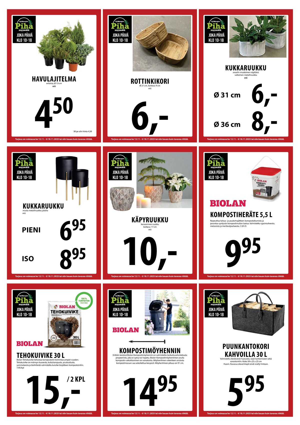 Katso ketjun Keskinen tarjouslehti viikolta 46 sivustolla Viikkotarjoukset.fi. Löydät monia hyviä tarjouksia erilaisista tuotteista. Lue tarjouslehti täältä! Sivu 25