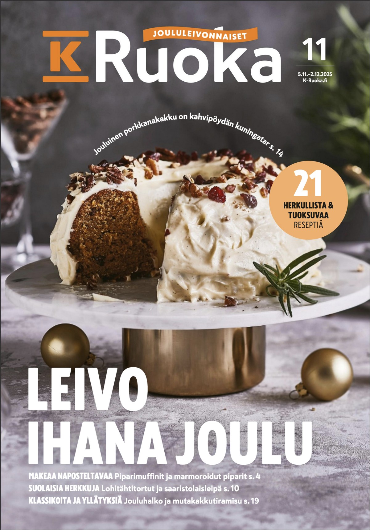 Katso ketjun K-Ruoka tarjouslehti viikolta 47 sivustolla Viikkotarjoukset.fi. Löydät monia hyviä tarjouksia erilaisista tuotteista. Lue tarjouslehti täältä! Sivu 1