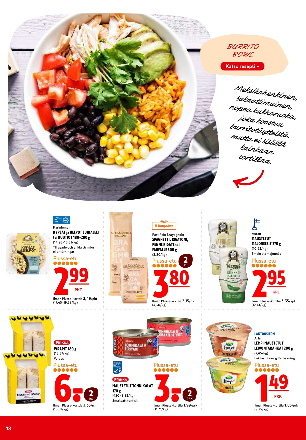 Katso ketjun K-Citymarket tarjouslehti viikolta 47 sivustolla Viikkotarjoukset.fi. Löydät monia hyviä tarjouksia erilaisista tuotteista. Lue tarjouslehti täältä! Sivu 18