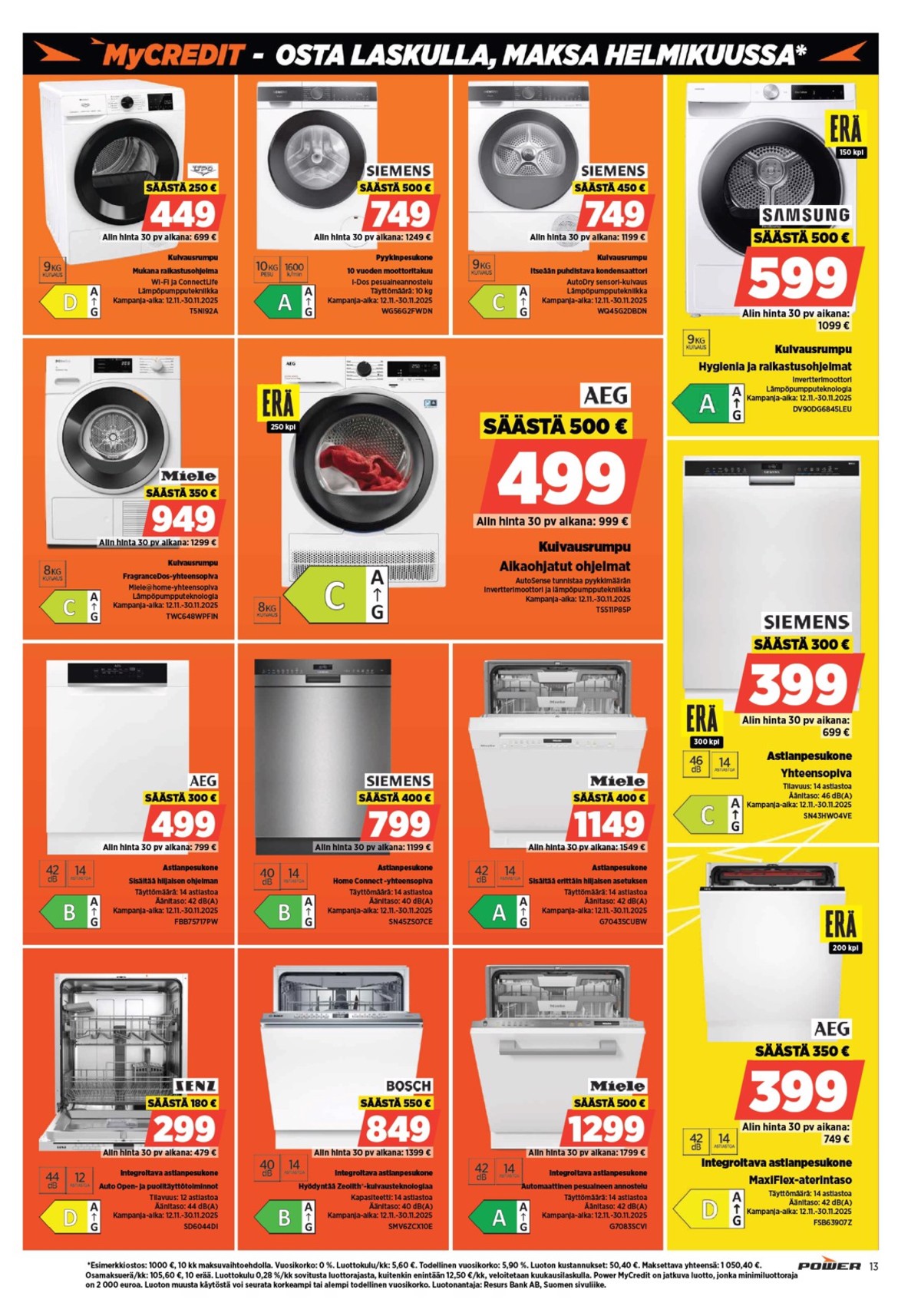 Katso ketjun Power tarjouslehti viikolta 47 sivustolla Viikkotarjoukset.fi. Löydät monia hyviä tarjouksia erilaisista tuotteista. Lue tarjouslehti täältä! Sivu 14