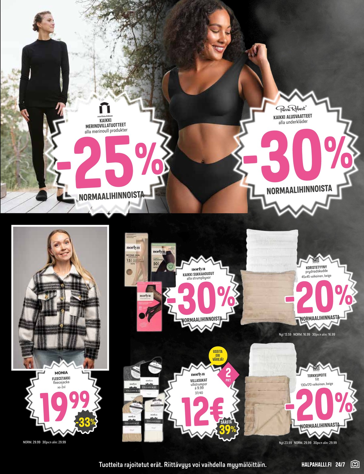 Katso ketjun Halpa Halli tarjouslehti viikolta 47 sivustolla Viikkotarjoukset.fi. Löydät monia hyviä tarjouksia erilaisista tuotteista. Lue tarjouslehti täältä! Sivu 15