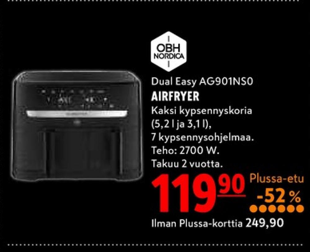 Tarjoukset ja hintavertailu haulla OBH Nordica, , Airfryer 0.000 kpl 1 kappale €119.90