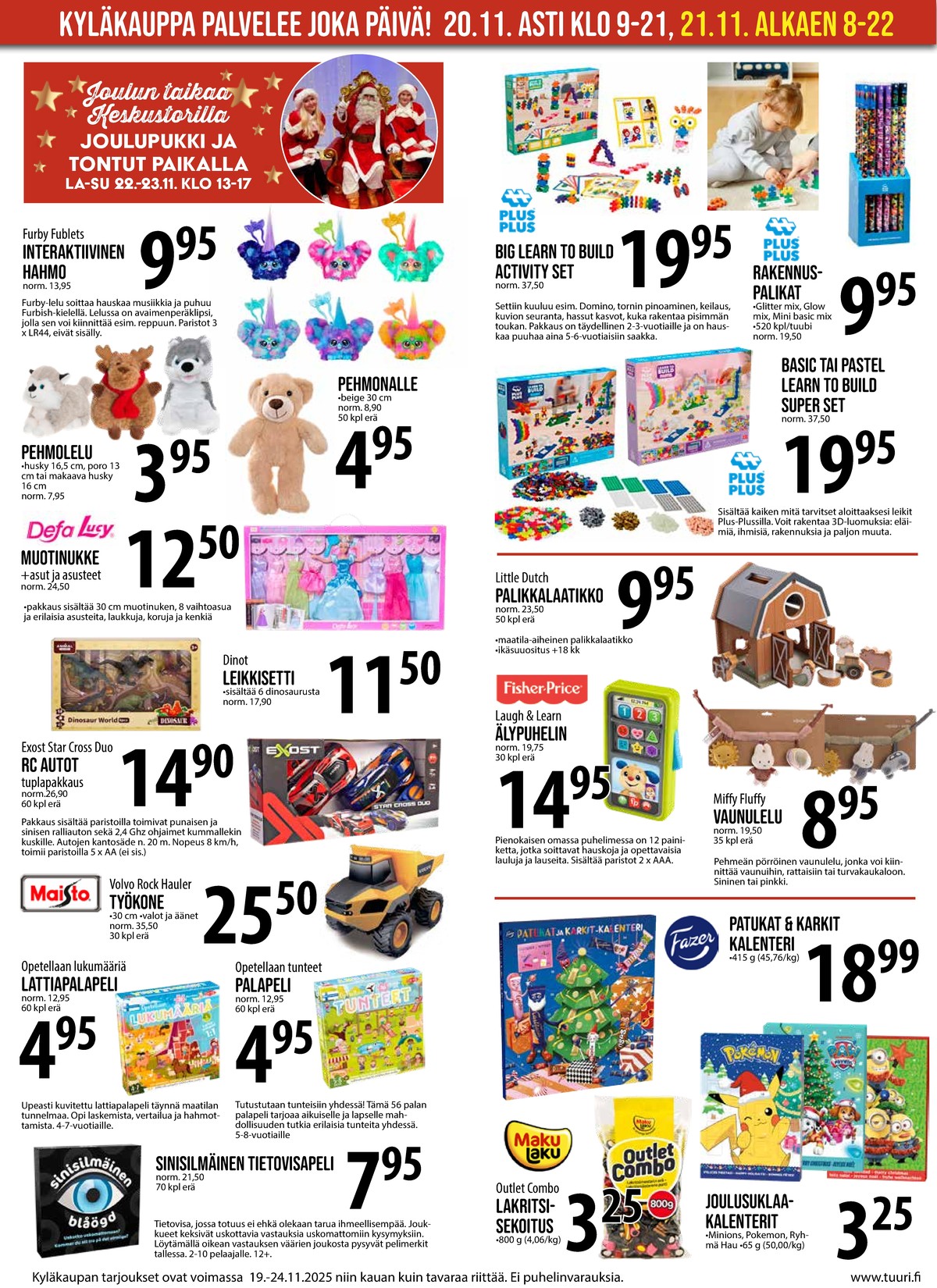 Katso ketjun Keskinen tarjouslehti viikolta 47 sivustolla Viikkotarjoukset.fi. Löydät monia hyviä tarjouksia erilaisista tuotteista. Lue tarjouslehti täältä! Sivu 2