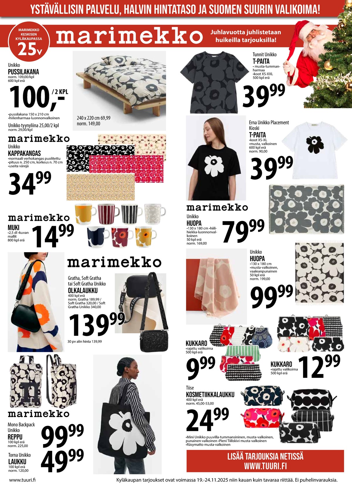 Katso ketjun Keskinen tarjouslehti viikolta 47 sivustolla Viikkotarjoukset.fi. Löydät monia hyviä tarjouksia erilaisista tuotteista. Lue tarjouslehti täältä! Sivu 5