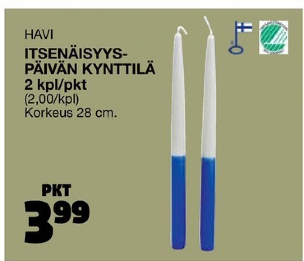 Tarjoukset ja hintavertailu haulla Havi, , Antiikki- ja kruunukynttilät 2.000 kpl 1 paketti(a) €3.99