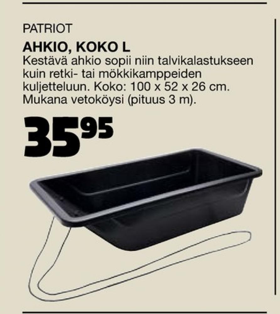 Tarjoukset ja hintavertailu haulla Patriot, , Ahkiot 0.000 kpl 1 kappale €35.95