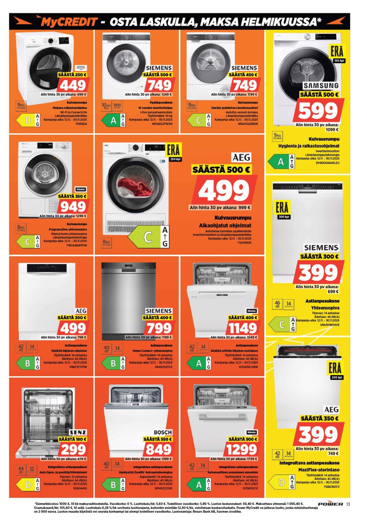 Katso ketjun Power tarjouslehti viikolta 48 sivustolla Viikkotarjoukset.fi. Löydät monia hyviä tarjouksia erilaisista tuotteista. Lue tarjouslehti täältä! Sivu 14
