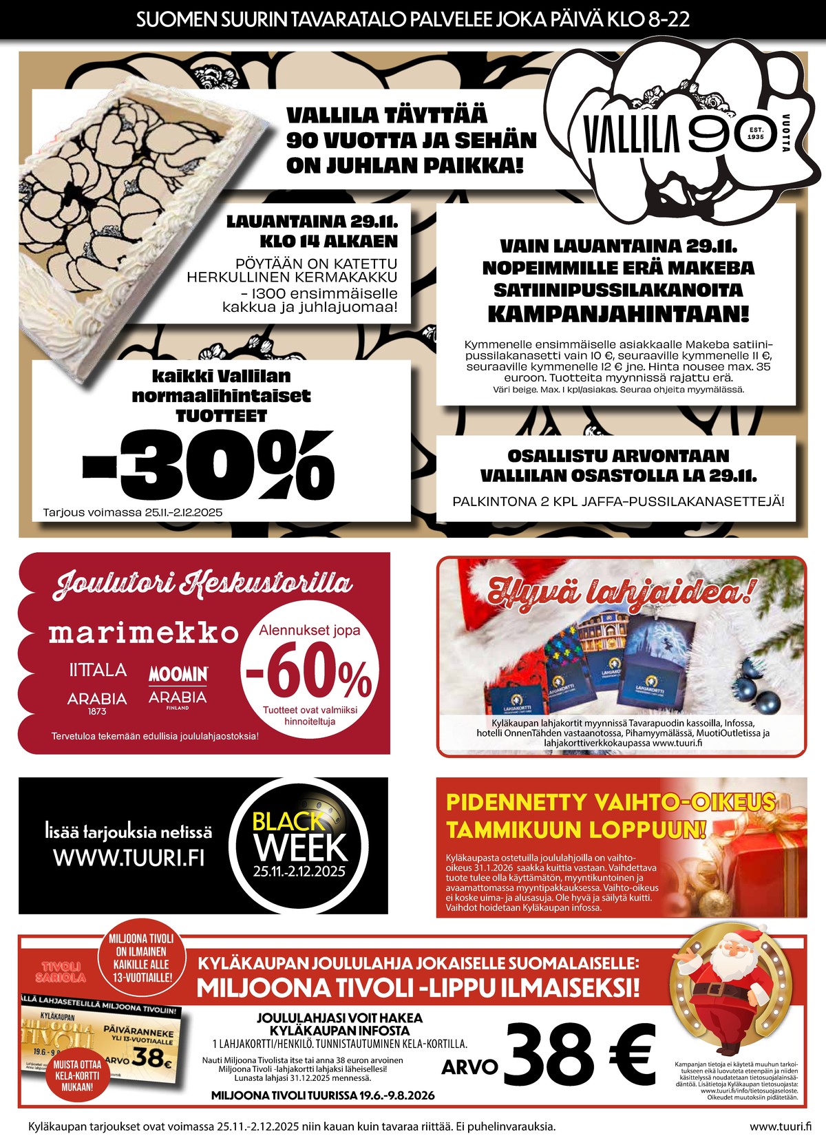 Katso ketjun Keskinen tarjouslehti viikolta 48 sivustolla Viikkotarjoukset.fi. Löydät monia hyviä tarjouksia erilaisista tuotteista, esimerkiksi %product1% tai muista tuotteista. Lue tarjouslehti täältä! Sivu 4