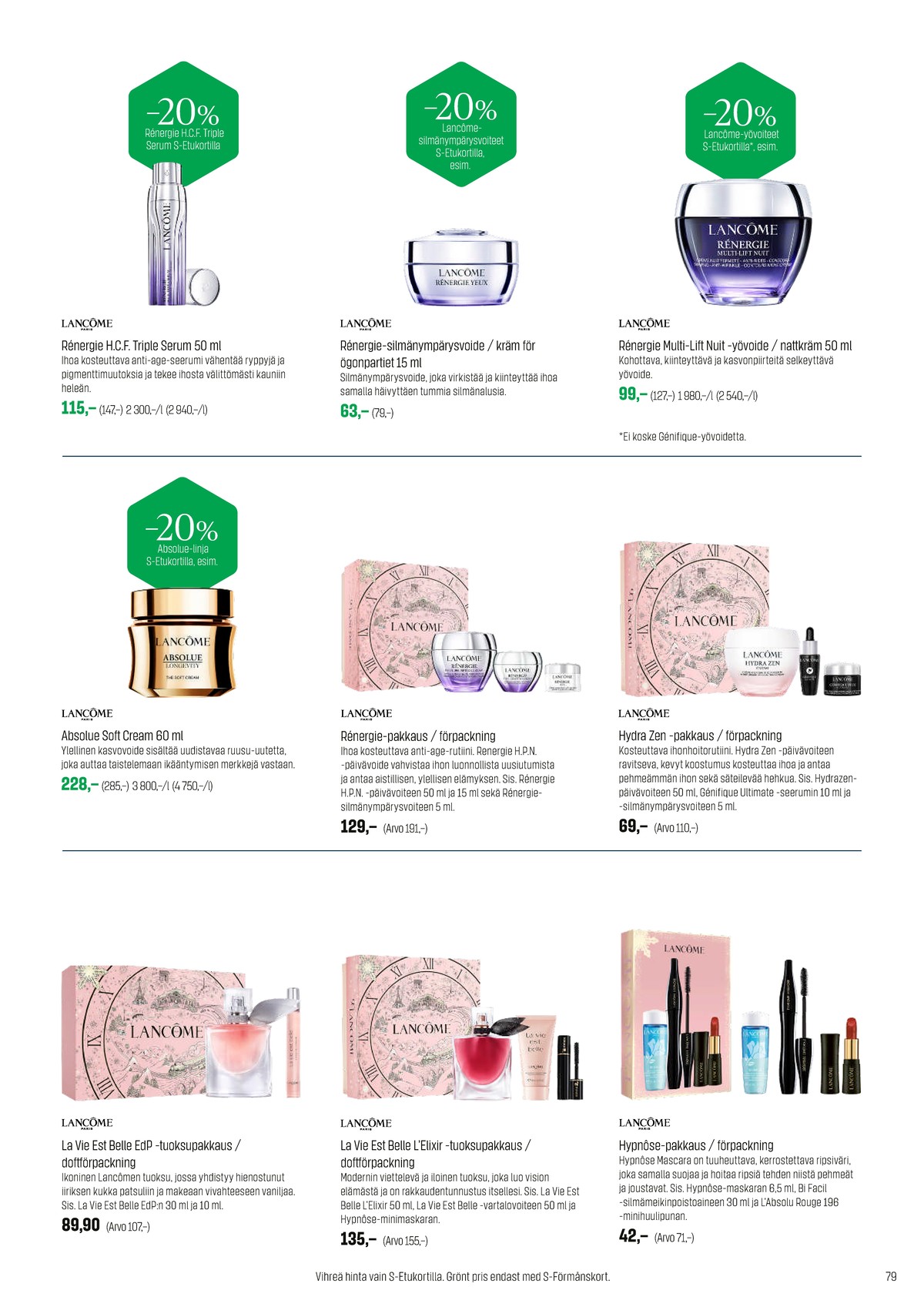 Katso ketjun Sokos tarjouslehti viikolta 49 sivustolla Viikkotarjoukset.fi. Löydät monia hyviä tarjouksia erilaisista tuotteista. Lue tarjouslehti täältä! Sivu 79