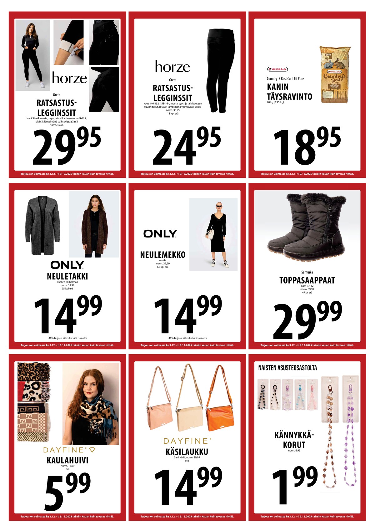 Katso ketjun Keskinen tarjouslehti viikolta 49 sivustolla Viikkotarjoukset.fi. Löydät monia hyviä tarjouksia erilaisista tuotteista, esimerkiksi %product1% tai muista tuotteista. Lue tarjouslehti täältä! Sivu 26