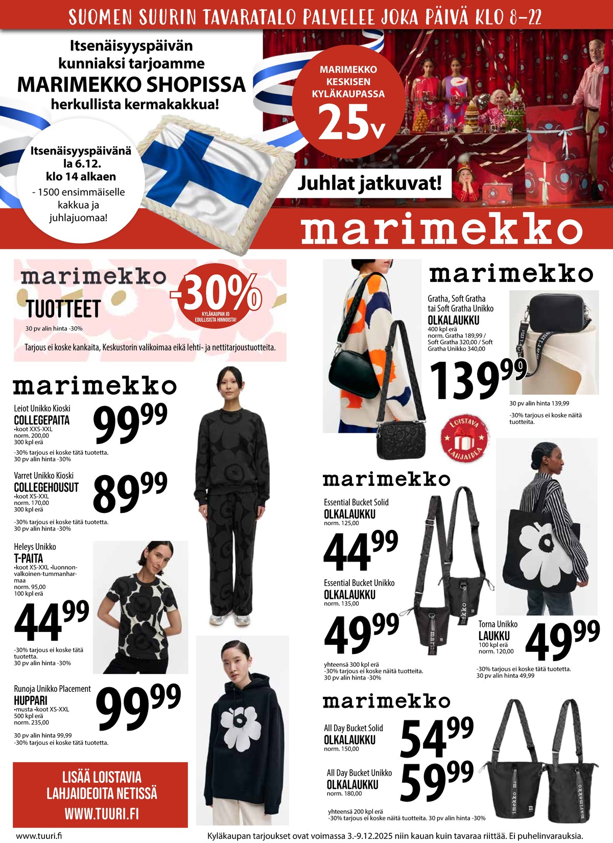 Katso ketjun Keskinen tarjouslehti viikolta 49 sivustolla Viikkotarjoukset.fi. Löydät monia hyviä tarjouksia erilaisista tuotteista. Lue tarjouslehti täältä! Sivu 5