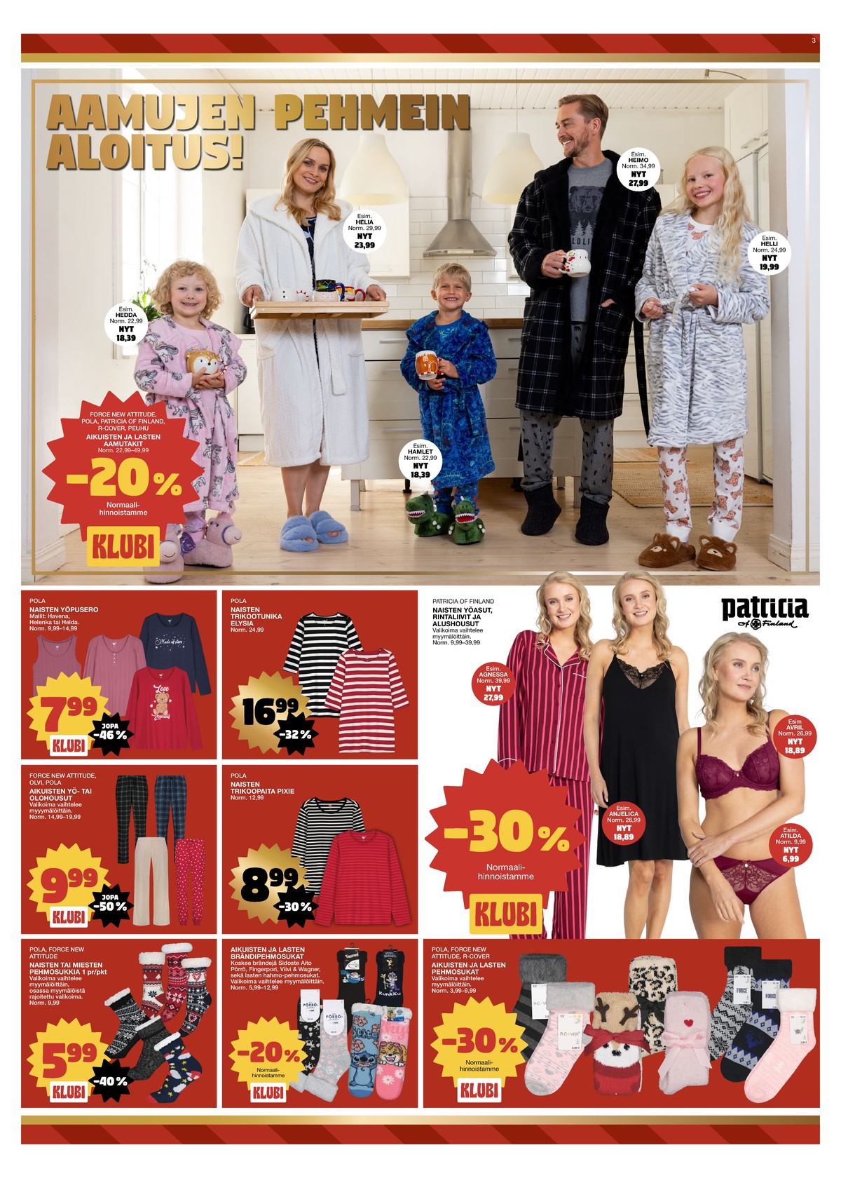 Katso ketjun Tokmanni tarjouslehti viikolta 50 sivustolla Viikkotarjoukset.fi. Löydät monia hyviä tarjouksia erilaisista tuotteista. Lue tarjouslehti täältä! Sivu 3