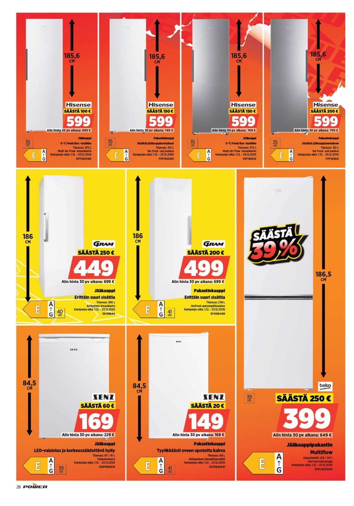 Katso ketjun Power tarjouslehti viikolta 50 sivustolla Viikkotarjoukset.fi. Löydät monia hyviä tarjouksia erilaisista tuotteista. Lue tarjouslehti täältä! Sivu 33