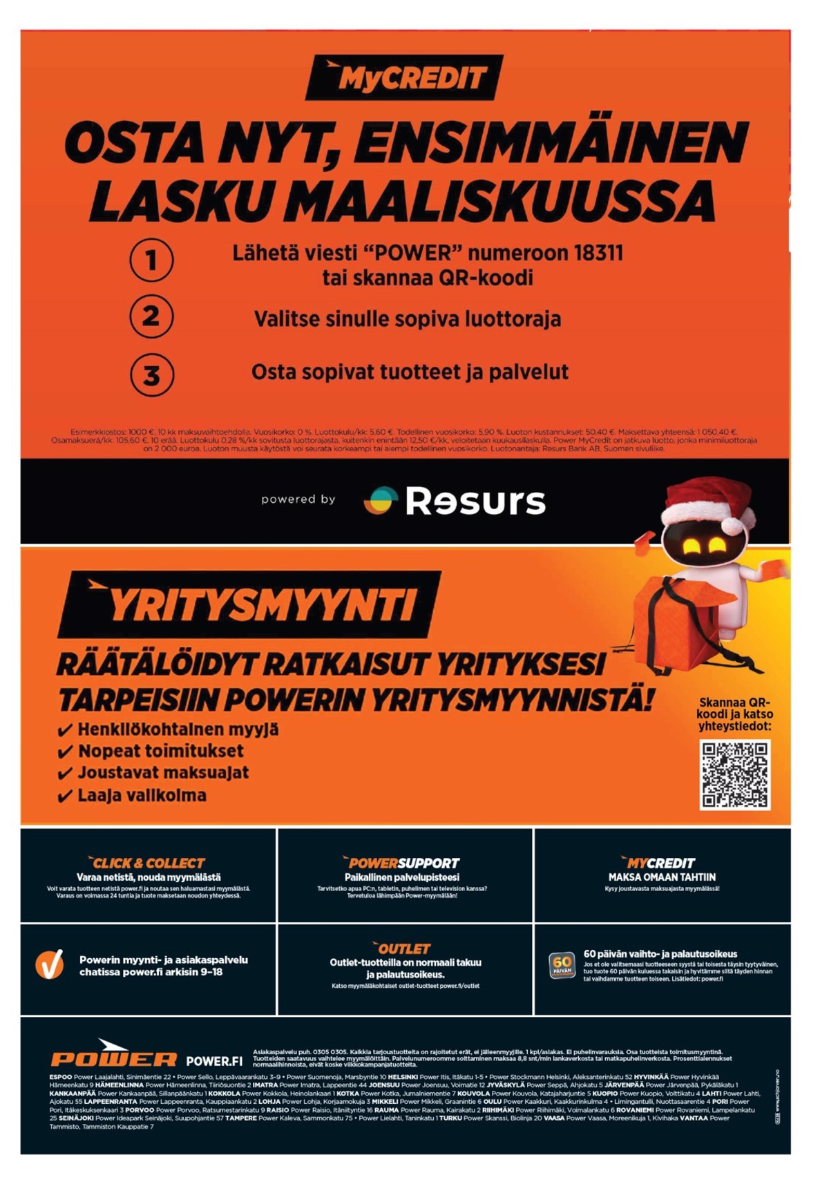 Katso ketjun Power tarjouslehti viikolta 50 sivustolla Viikkotarjoukset.fi. Löydät monia hyviä tarjouksia erilaisista tuotteista. Lue tarjouslehti täältä! Sivu 36