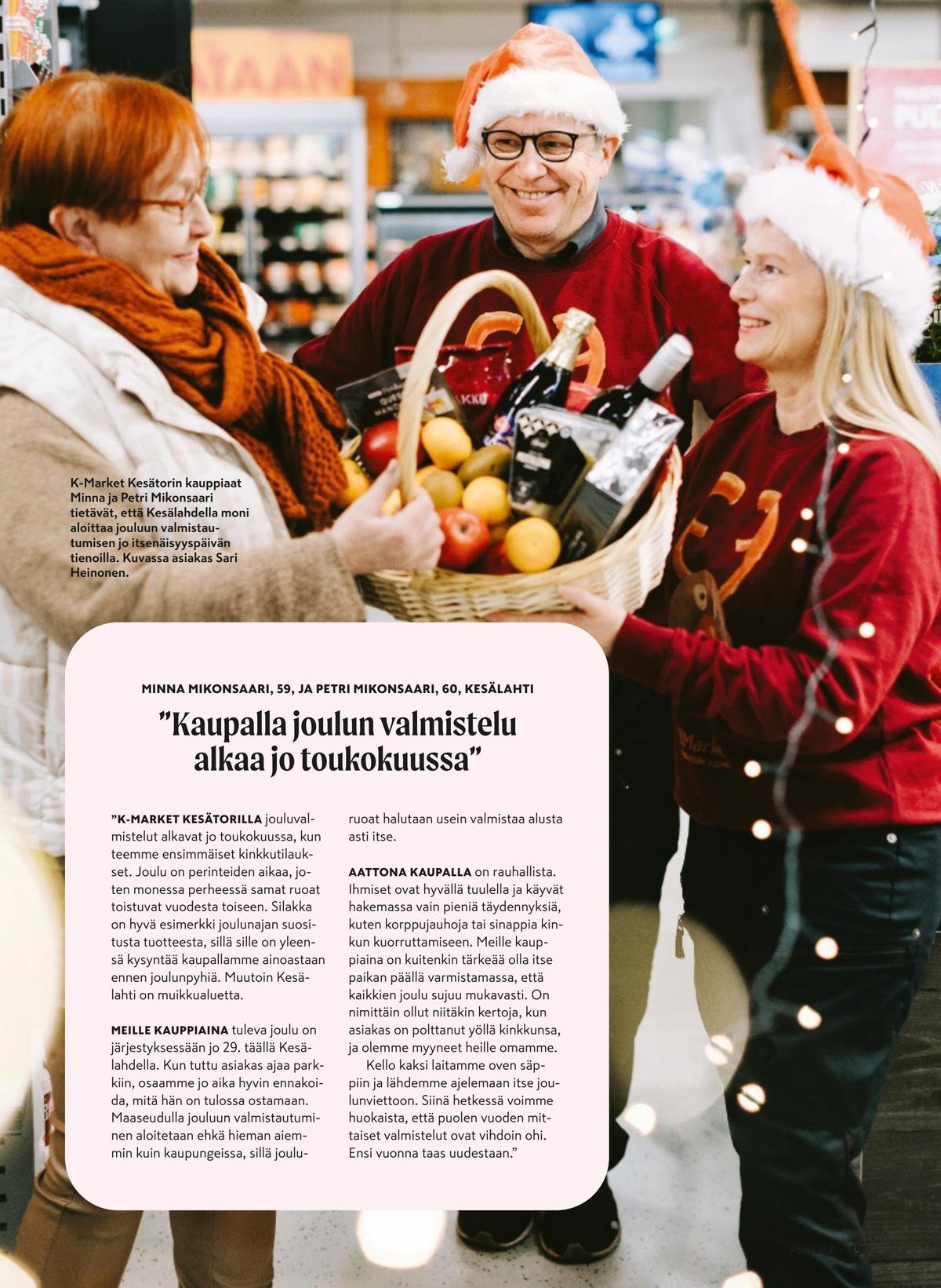 Katso ketjun Pirkka tarjouslehti viikolta 51 sivustolla Viikkotarjoukset.fi. Löydät monia hyviä tarjouksia erilaisista tuotteista. Lue tarjouslehti täältä! Sivu 19